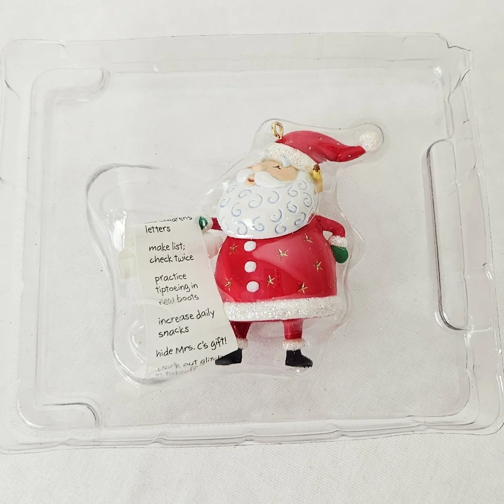 Hallmark Keepsake Santa “So Much To Do!” Ornament 2004 Nello Williams